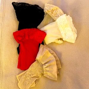5 pairs of stay up stockings